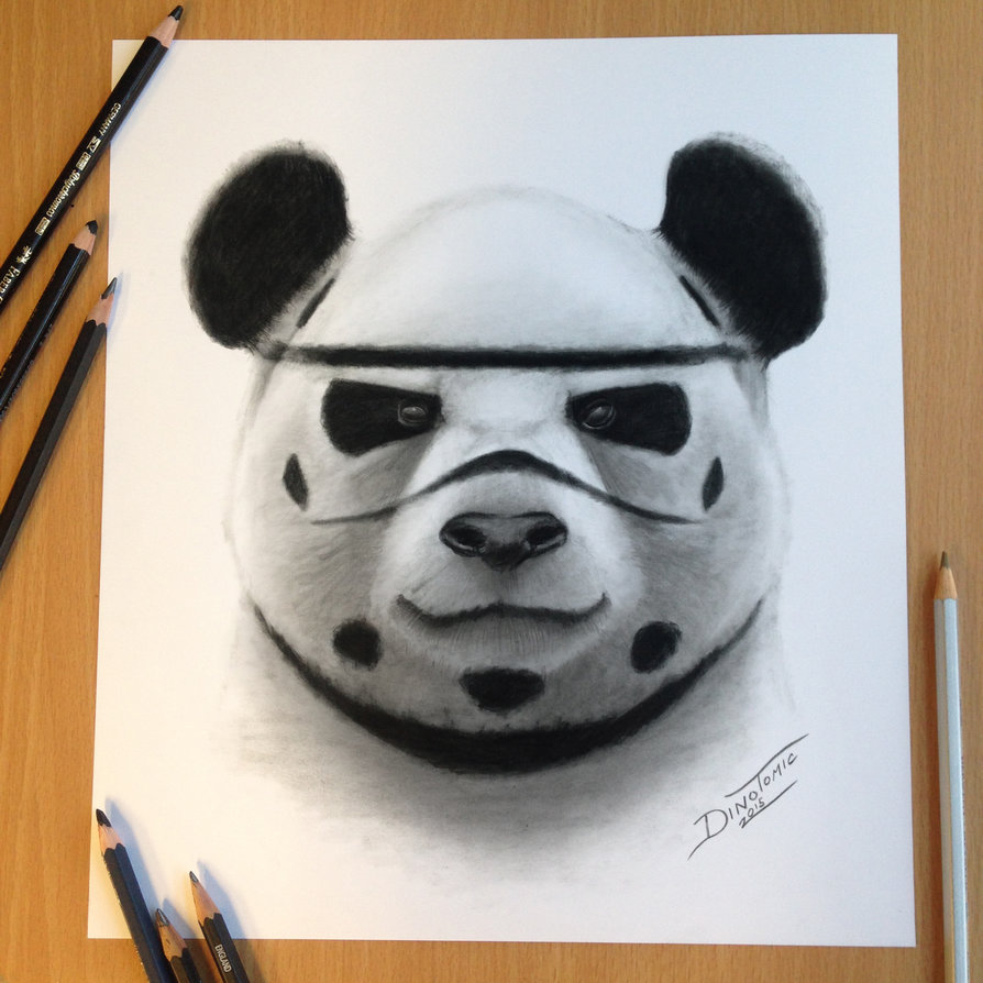 894x894 Stormtrooper Panda Drawing By Atomiccircus