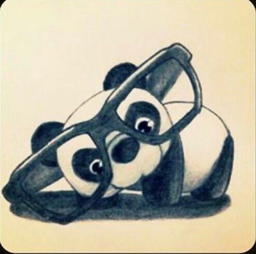 500x497 Panda, Drawing, And Cute Image Drawings Panda
