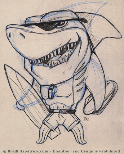 400x496 Surfing Pelican