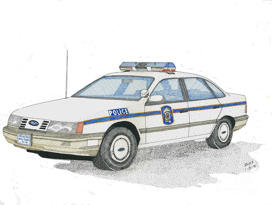 900x678 Anne Arundel County Police Drawing By Calvert Koerber