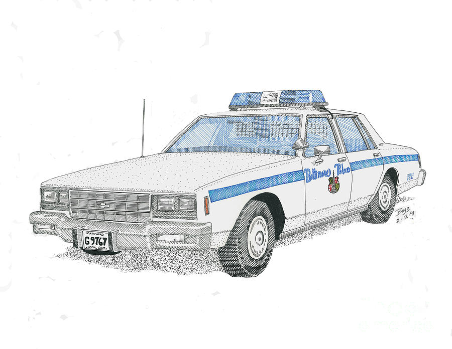 900x696 Police Car Drawings