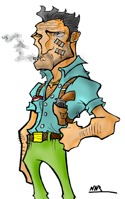 500x797 Cop Drawing By Npaniry