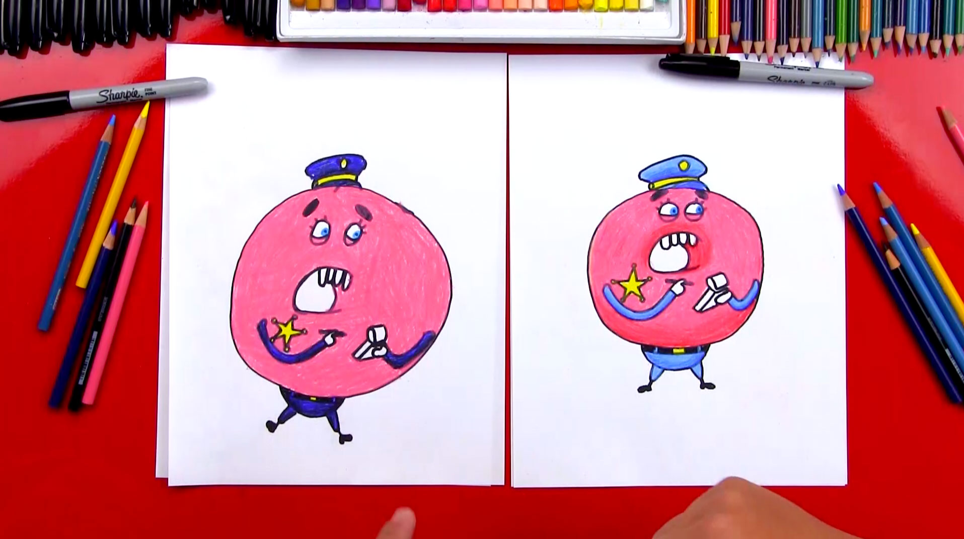 1915x1071 How To Draw Donut Cop From Gumball