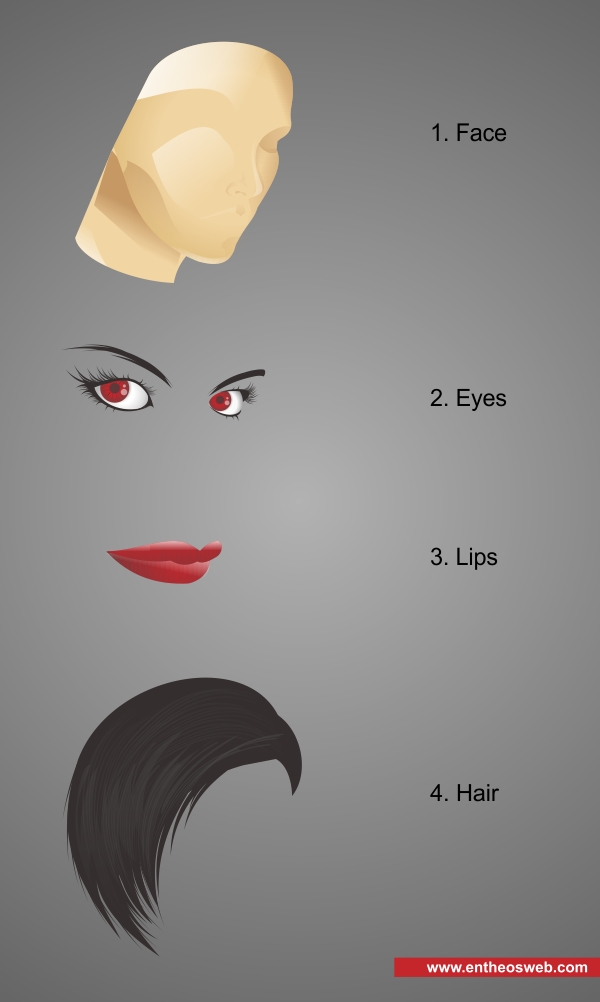 600x1002 A Female Illustration With Corel Draw