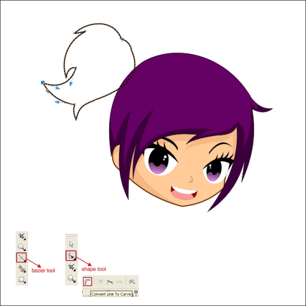600x600 An Anime Cartoon In Corel Draw