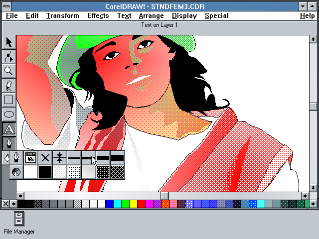 640x480 Corel Draw! 3.0