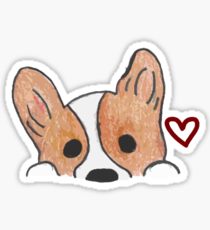 210x230 Corgi Drawing Stickers Redbubble