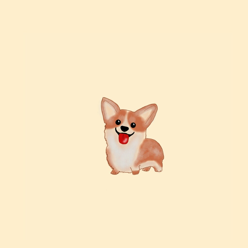 1024x1024 Freetoedit Dog Corgi Drawing Mydrawing