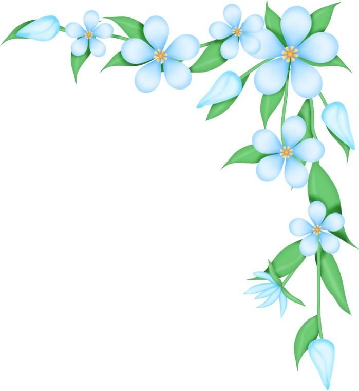 699x760 Flower Border Clip Art Flower Corner Borders