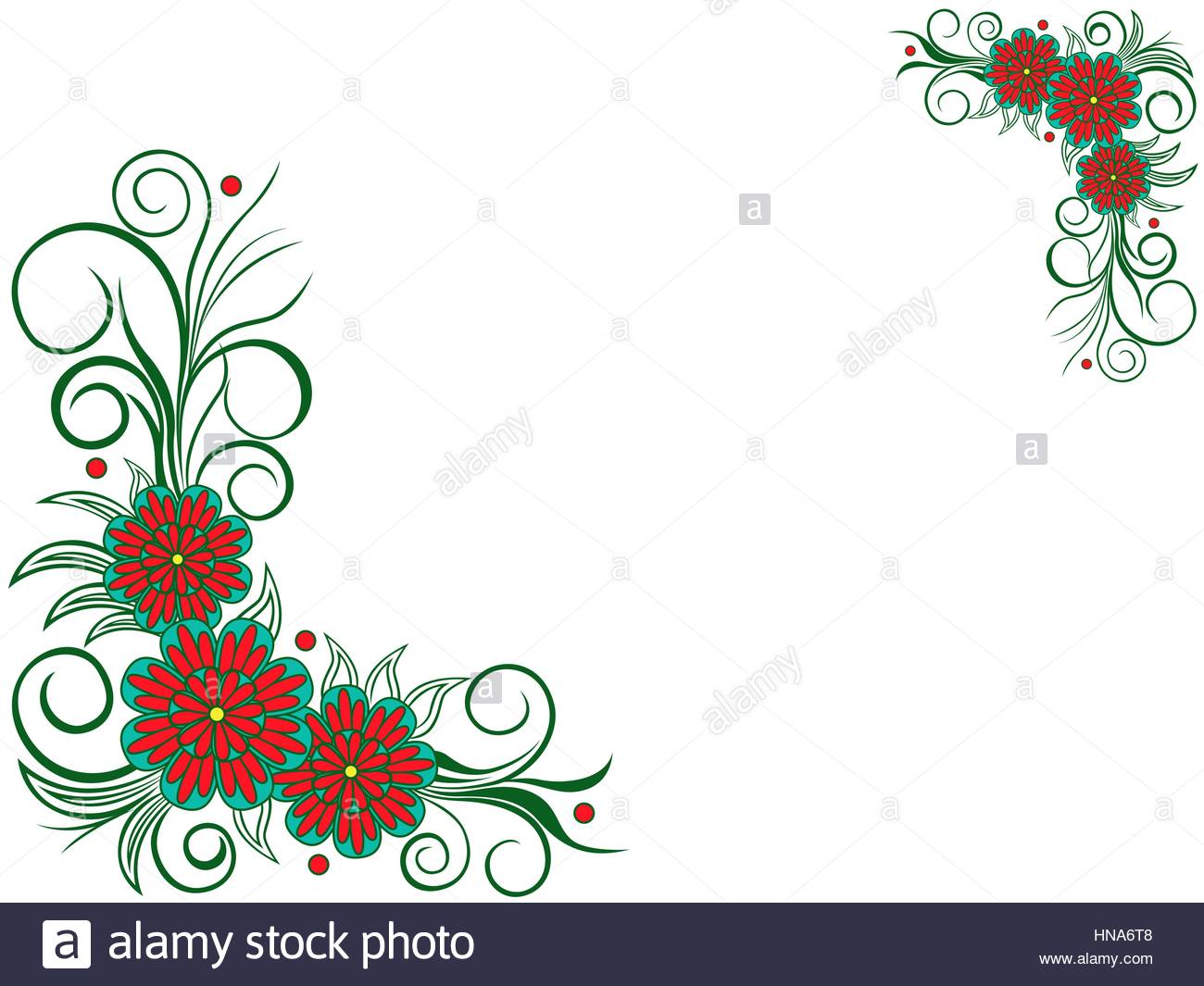 1300x1065 Stylized Flower Corner Design Cut Out Stock Images Amp Pictures