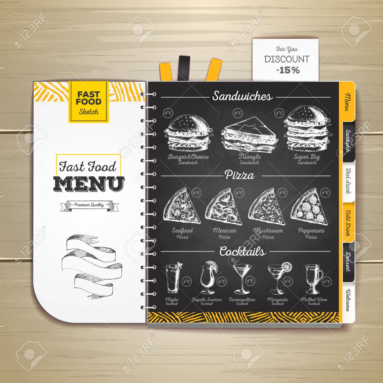 1300x1300 Vintage Chalk Drawing Fast Food Menu. Sandwich Sketch Corporate