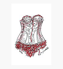 210x230 Corset Drawing Photographic Prints Redbubble