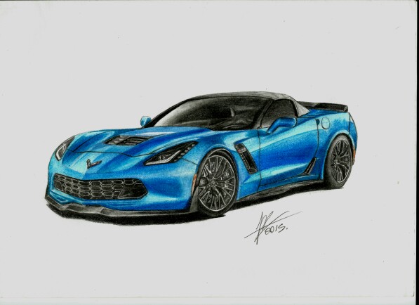 597x434 Chevrolet Corvette Z06 Convertible My Drawings