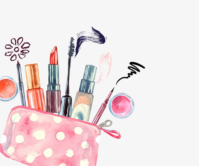 650x541 Drawing Cosmetics, Watercolor, Makeups, Makeup Png Image