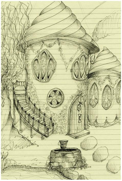 477x708 Fantasy Cottage By Cielo Azul