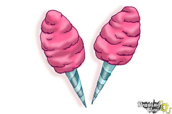 600x400 How To Draw Cotton Candy