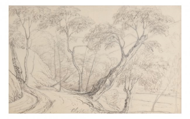 650x407 Pencil Drawing Country Road By J.m.w. Turner On Artnet