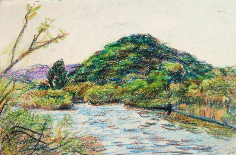 770x505 Saatchi Art Landscape Italian Landscape, Swamp, Reed Plants