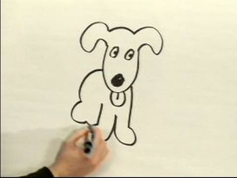 480x360 Easy Cartoon Drawing How To Draw A Cartoon Dog