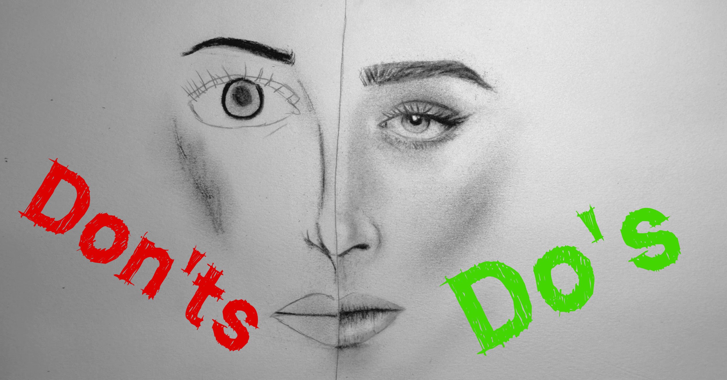 2536x1327 Realistic Portrait Drawing Do's Amp Don'Ts