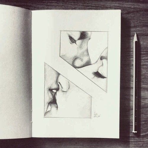 500x500 Amazing, Couple, Drawing, Love, Pencil