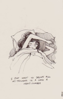 250x391 Drawing Art Girl Sleep Drowning Draw Bed Want Thoughts Long