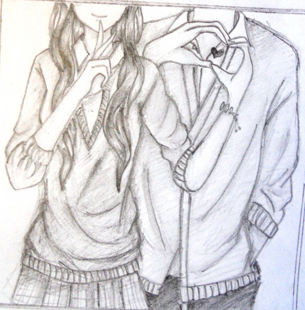 1007x1024 Love Couple Pencil Draw Beautiful Pencil Sketches Couple Pencil