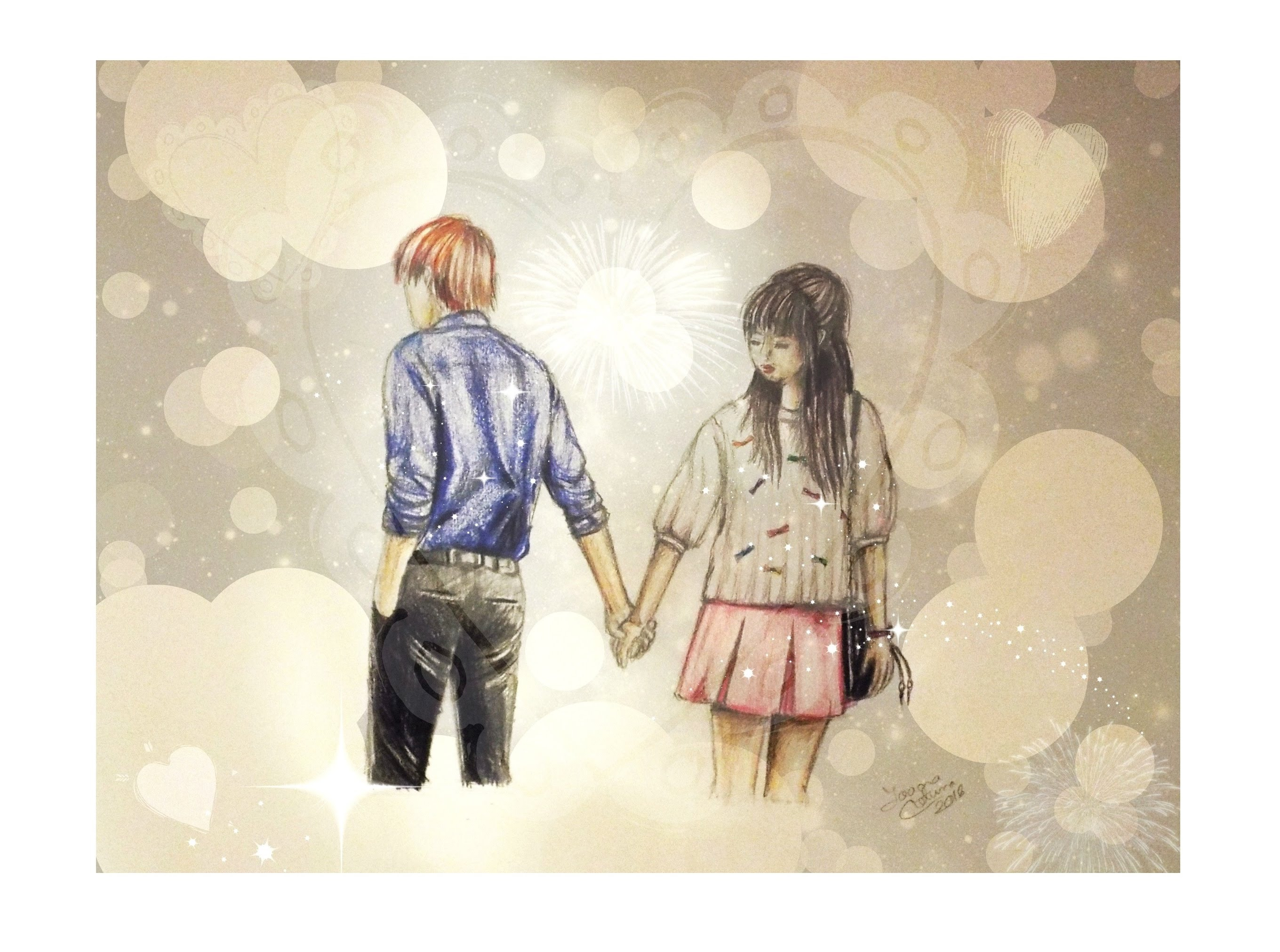 2720x2024 How To Draw Couples Holding Hands How To Draw A Couple Holding