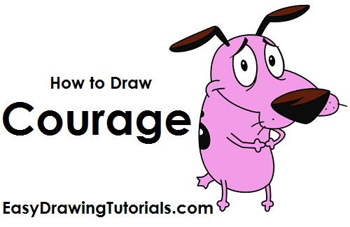 500x325 How To Draw Courage The Cowardly Dog