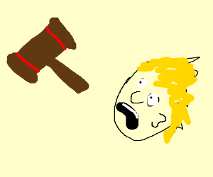 300x250 A Court Hammer Thing Vs A Floating Head (Drawing By Crohnan)