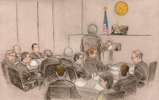510x321 Courtroom Sketches For Nfl Hearing