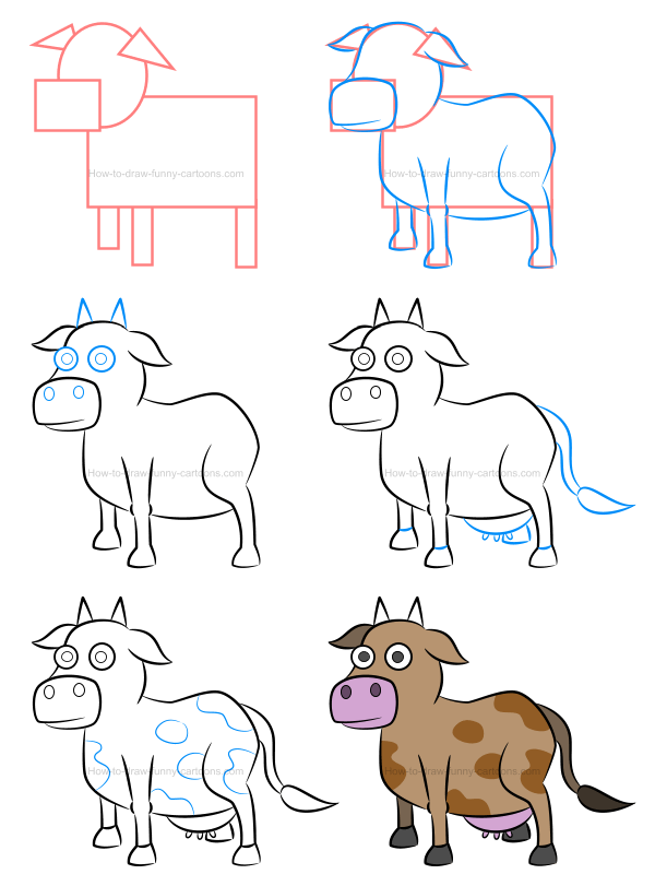 600x811 To Draw An Illustration Of A Cow