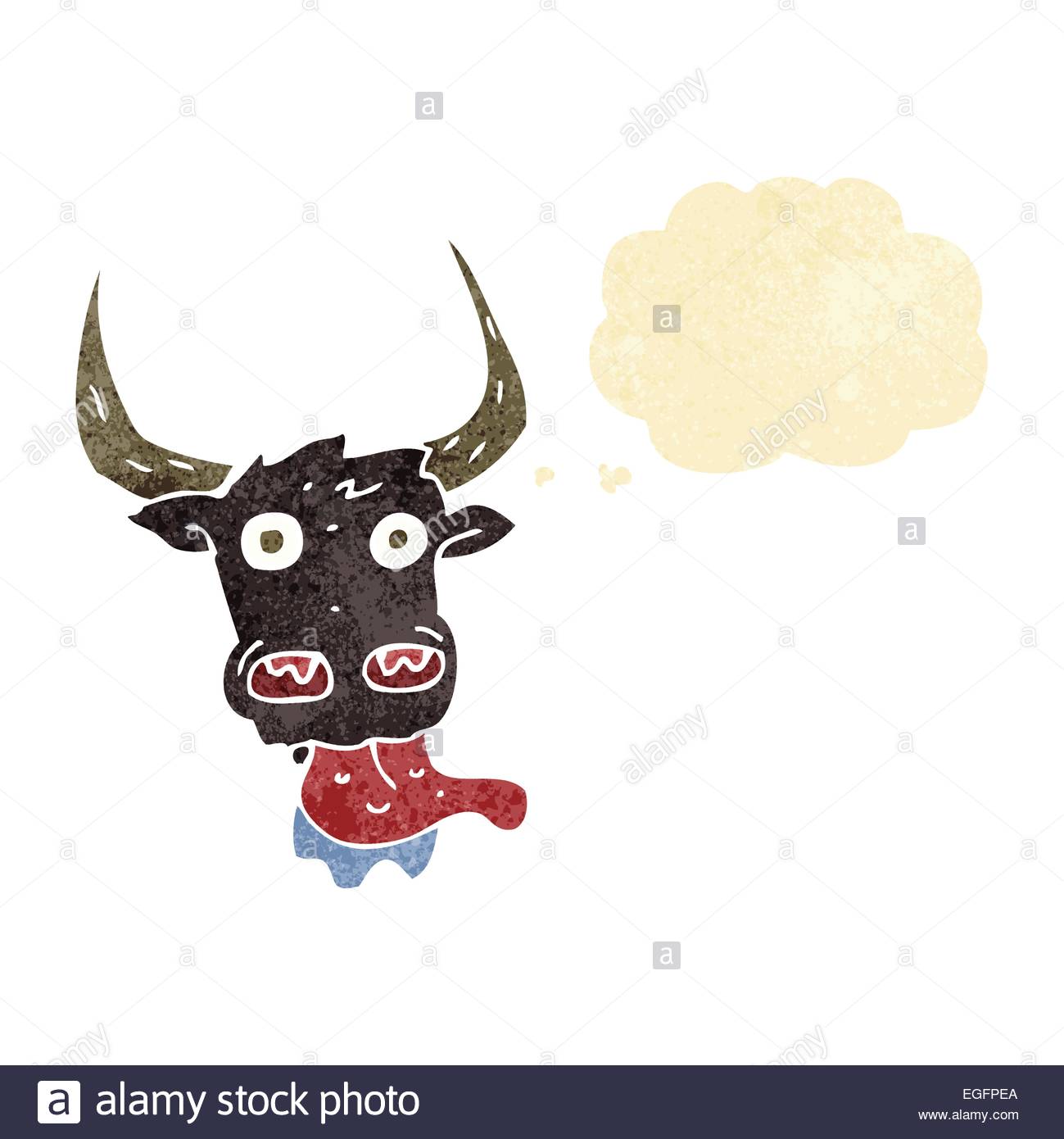1299x1390 Cartoon Cow Face With Thought Bubble Stock Vector Art