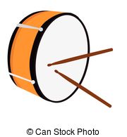 180x195 Isolated Cowbell. Musical Instrument. Vector Illustration