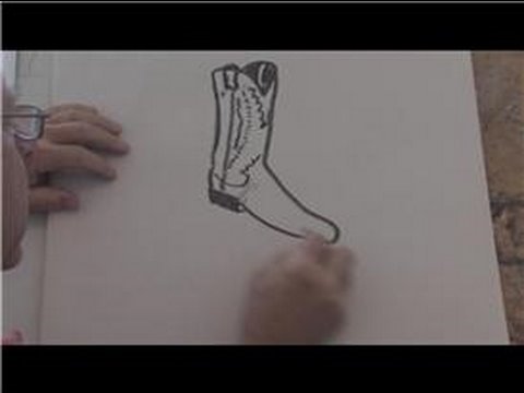 480x360 Drawing Basics How To Draw A Cowboy Boot