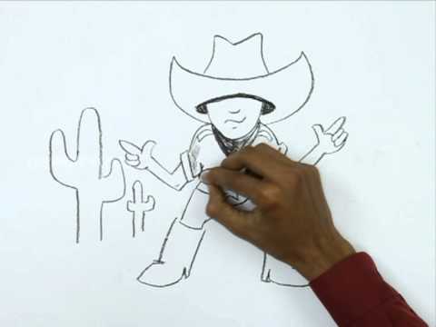 480x360 How To Draw A Little Cowboy