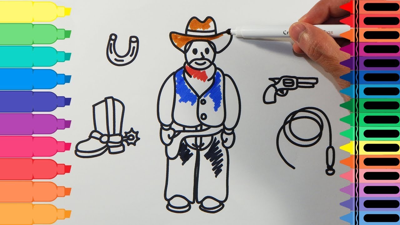1280x720 How To Draw An American Cowboy