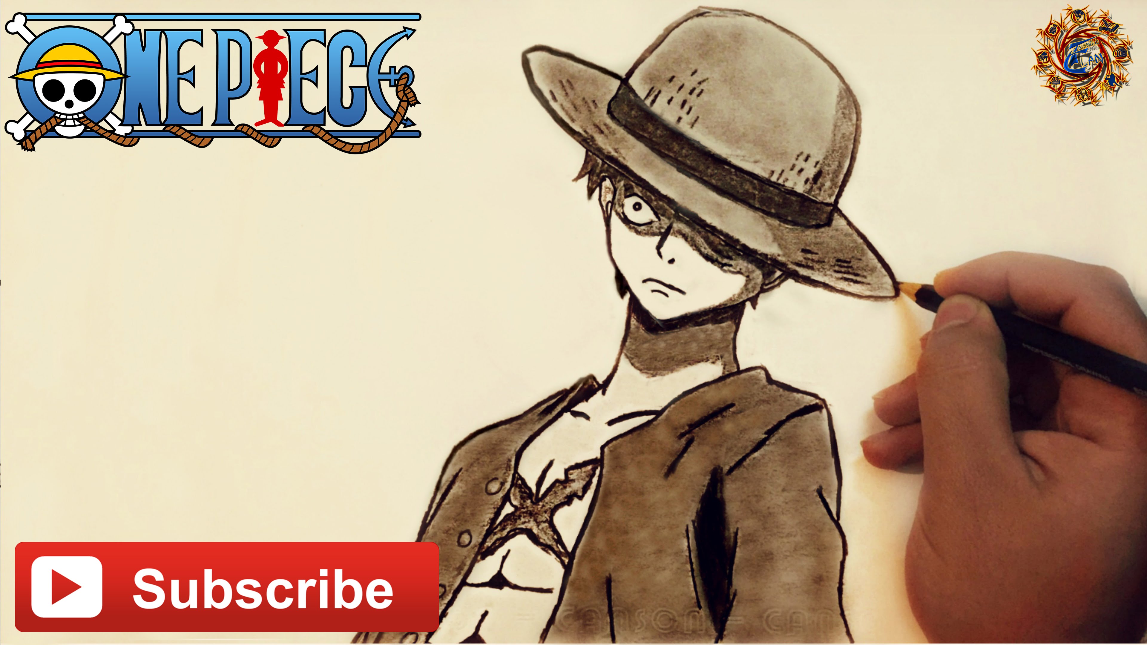 3840x2160 Speed Drawing Luffy [ One Piece ] Drawing Tutorial Hd