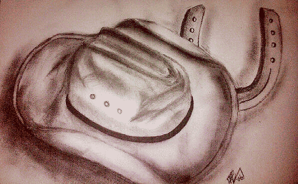 596x369 Cowboy Hat Pencel Drawing
