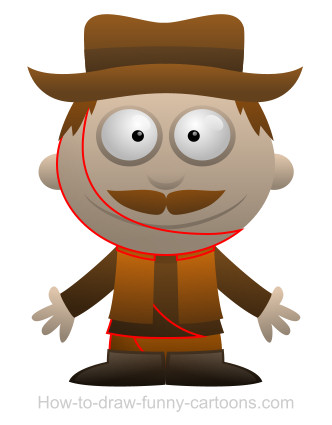 332x425 A Cowboy Cartoon