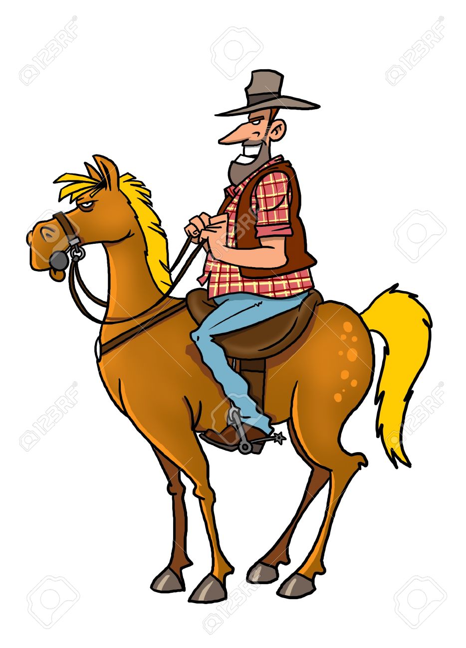934x1300 Pictures Cowboy Riding Horse Cartoon,
