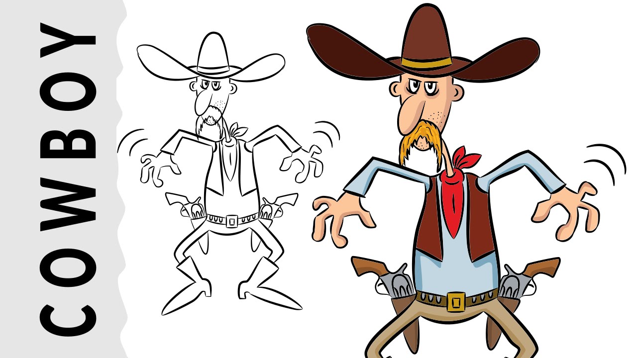 1280x720 How To Draw A Cowboy