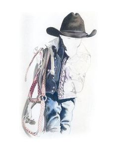 236x310 Pencil drawings of cowboys Original Pencil Drawing Of Cowboy