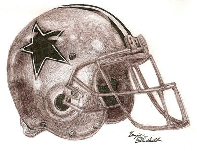 400x307 Dallas Cowboys Helmet By Blankenbehler