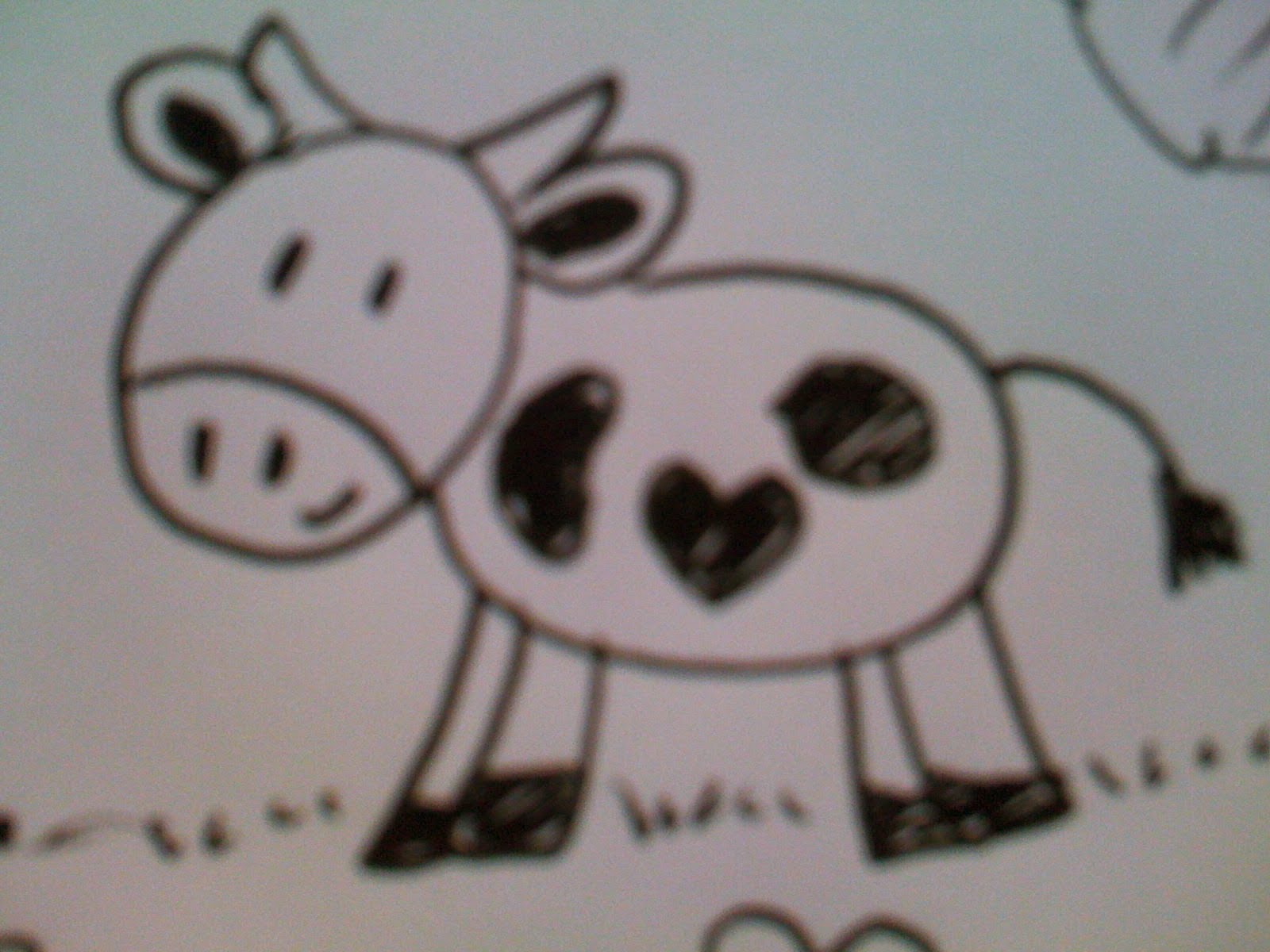 1600x1200 How To Draw A Cute Little Cow! Easy )