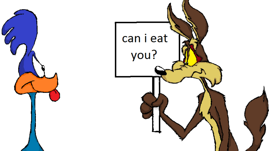 900x506 Wile E. Coyote And The Road Runner By Looneymania123