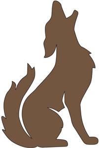 201x300 Howling Coyote Clipart