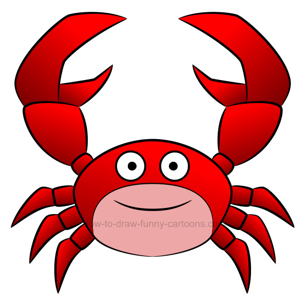 600x594 To Draw A Crab Clip Art