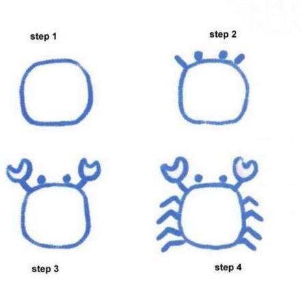 440x440 How To Draw A Cartoon Crab Art Cartoon, Drawing