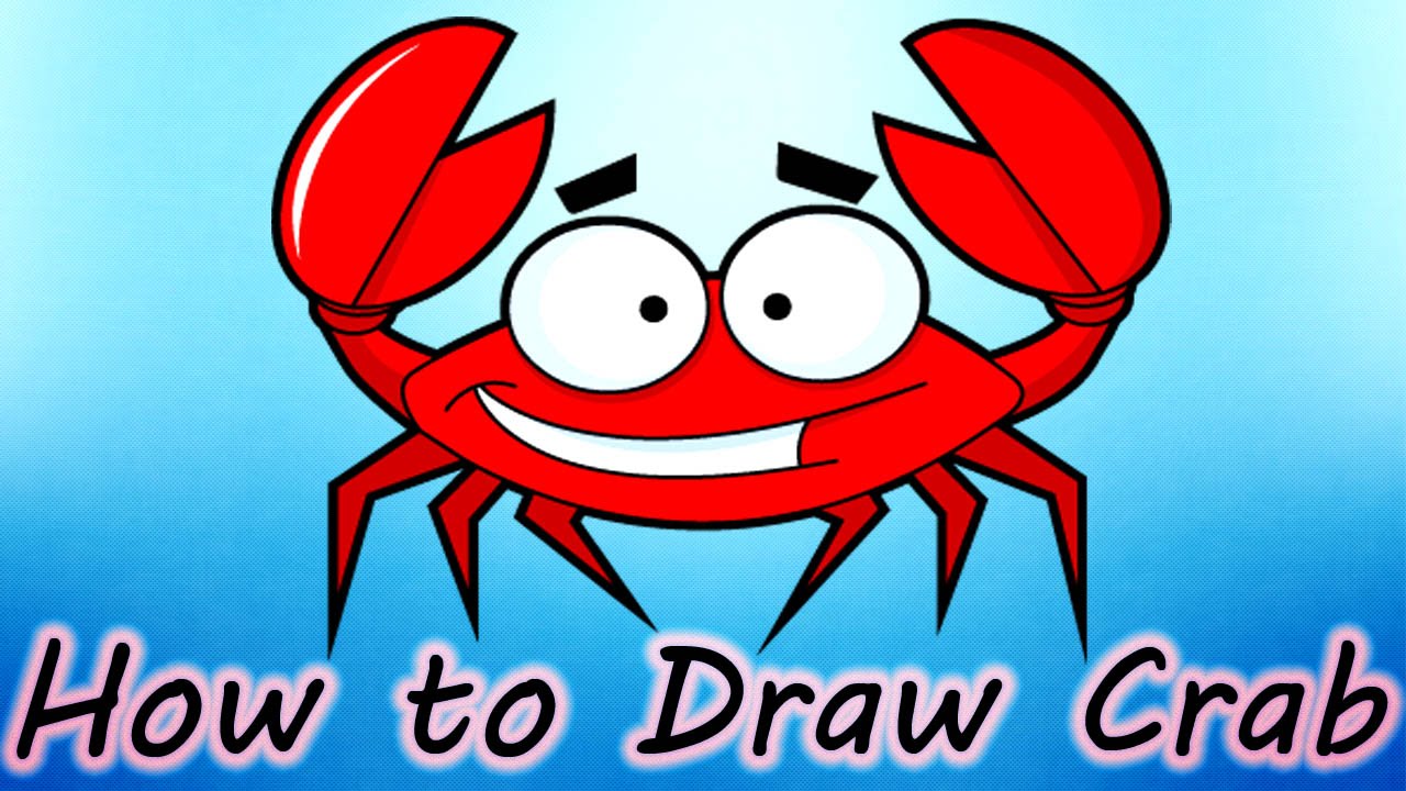 1280x720 Diy How To Draw Crab Creative Art Work Easy Drawing Steps